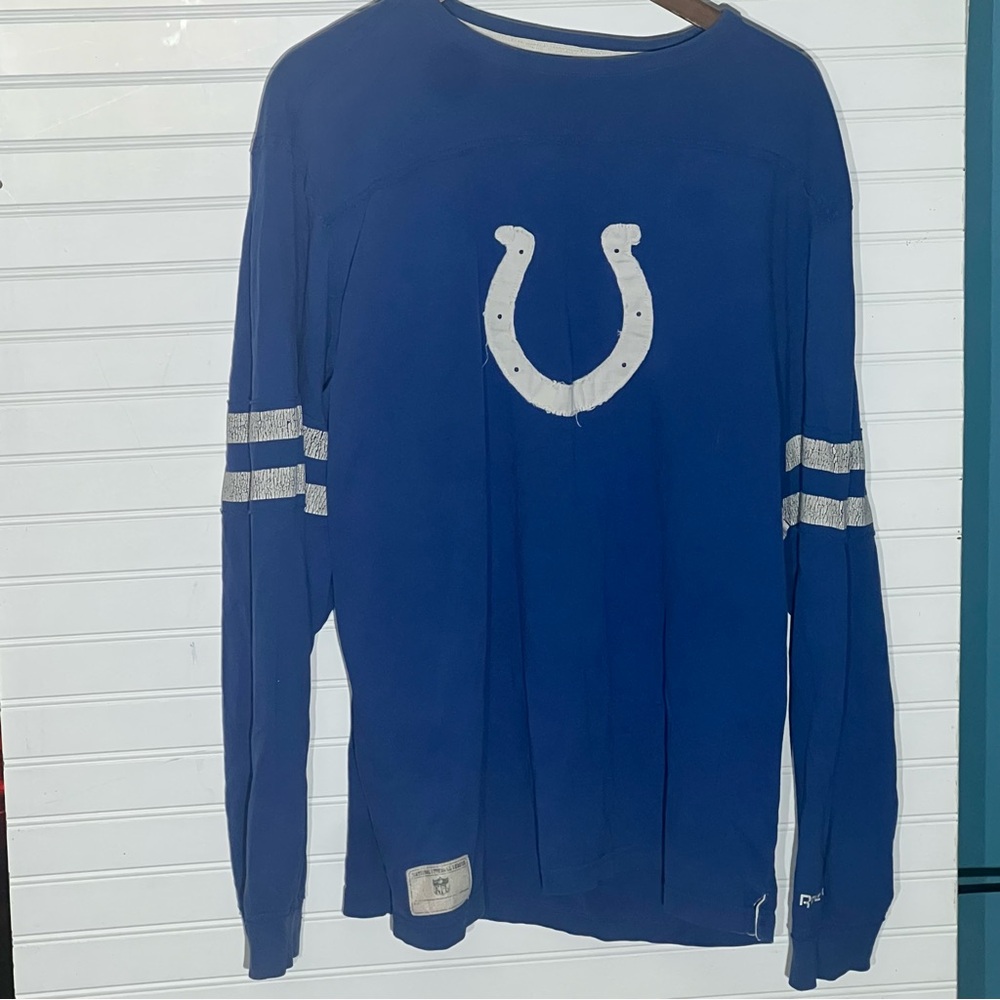 Reebok Vintage NFL Indianapolis Colts Long Sleeve Tee Size XXL